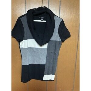 Alfani women’s Cowlneck Color Blocked Size M Sweater